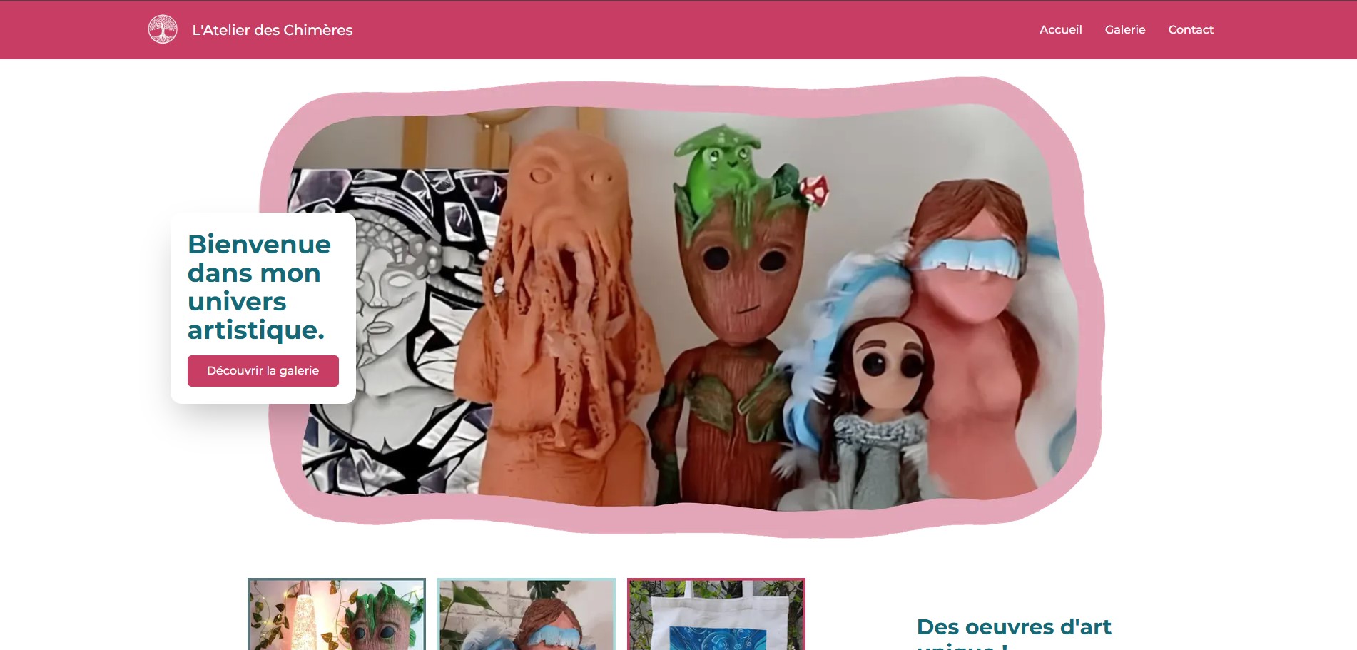 Portfolio professionnel de Lisa VILELA, artiste. Présentation de ses projets, compétences et expériences. Design moderne et responsive.